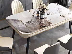 Table à manger de style moderne en marbre 2